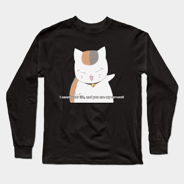 Nyanko Long Sleeve T-Shirt by metanoiias